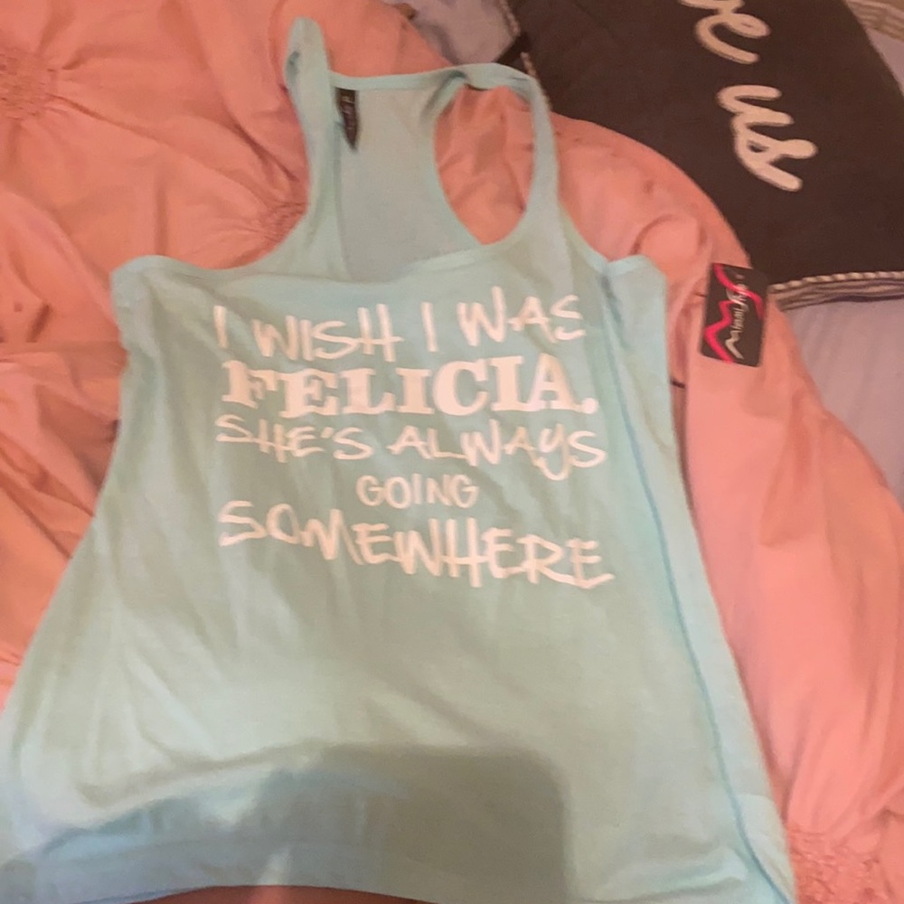 Turquoise aqua sassy tank NWT sz xl